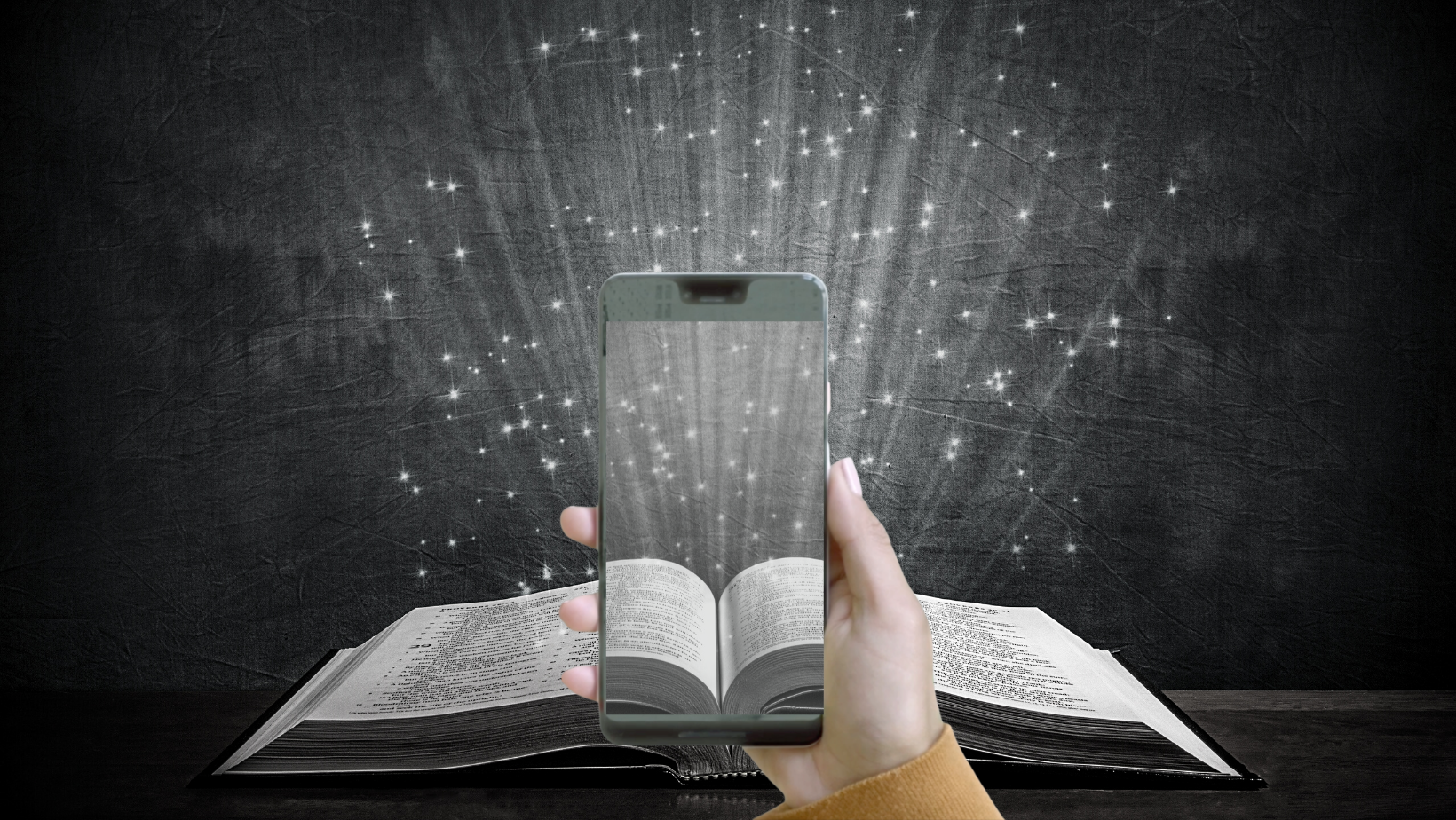 Decorative image of a book